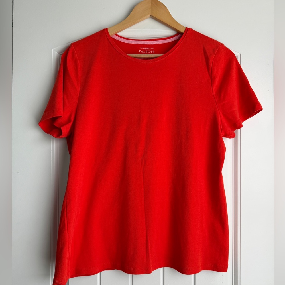 The Talbots Tee Women's Orange Top